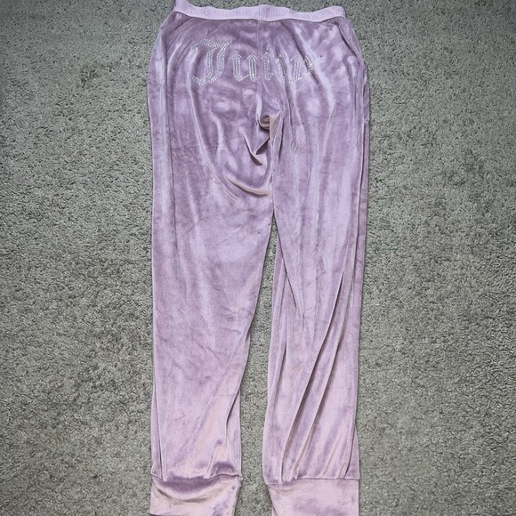 Vintage Juicy Couture Pants Womens Size Small Pink Velour Athleisure - Picture 2 of 6